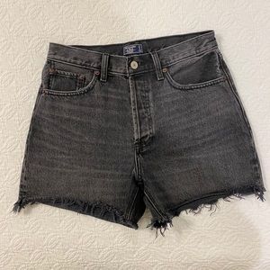Abercrombie high rise denim shorts